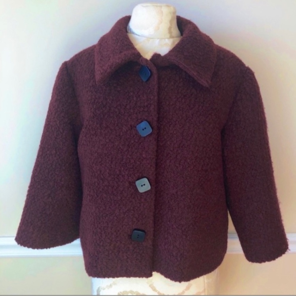 𝅺Anthropologie Raoul for Made in Kind Swing Jacket Coat Size 8P NWT - Picture 7 of 12
